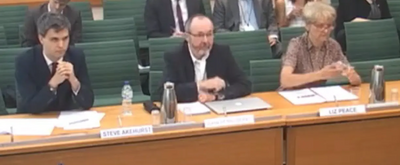 Steve Akhurst of Shelter, Prof J Henneberry, and Liz Peace CBE address the committee